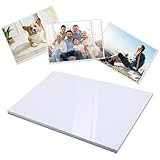 Wenrescry Carta fotografica A4 lucida, 50 fogli, 200 g/m², ad asciugatura immediata, ideale per stampanti a getto d