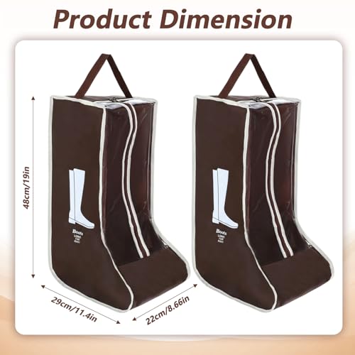 2 Stück Stiefeltasche Reitstiefel Schuhbeutel Schuhtasche Reitstiefeltasche Reittasche Stiefelspanner Reitstiefel Schuhtasche Reise mit Tragegriff Oben für Zuhause und Reisen