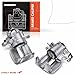 A-Premium Brake Caliper Assembly Compatible with Audi A4 2005-2008 A4 Quattro 2005-2009 Rear Driver and Passenger Side 2-PC Set