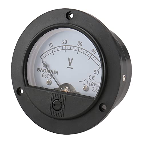 Image of BAOMAIN 65C5 DC 0-50V Class 2.5 Analog Panel Volt Meter