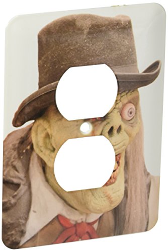 3dRose LLC lsp_156798_6 Creepy Old Man and Monster Face Costume 2 Plug Outlet Cover