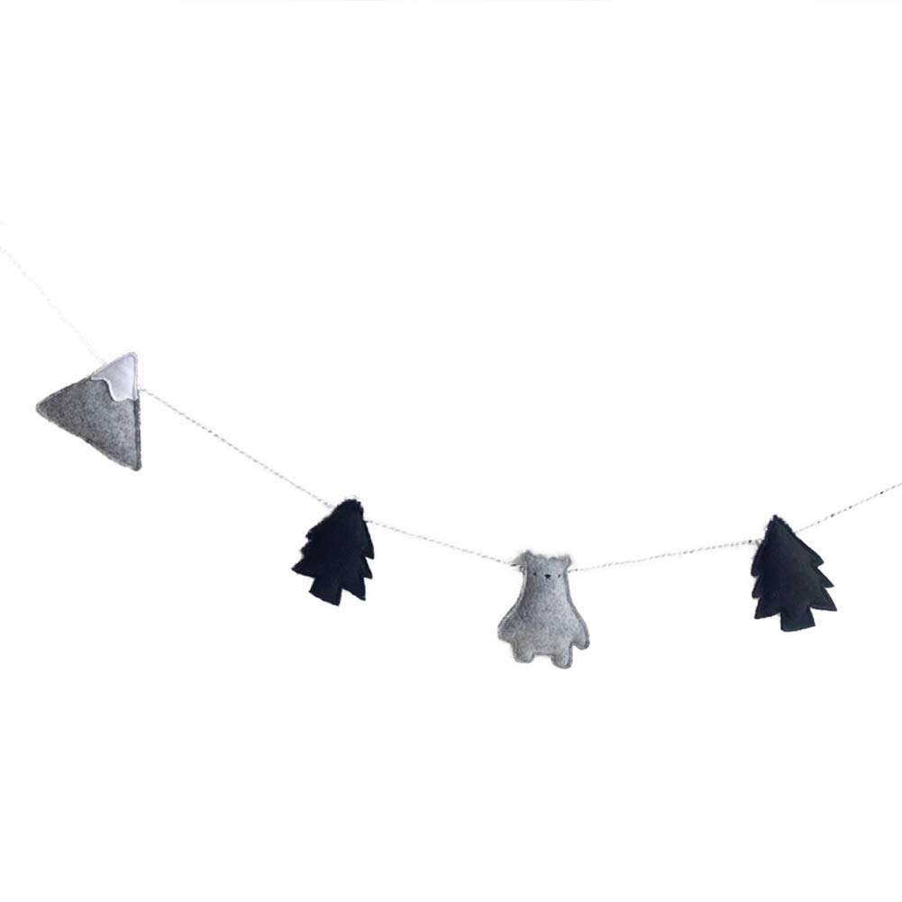 AustinstoreNordic Felt Cloud Garland Bunting Banner Children Bedroom Furniture Decorative Wall Art Baby Gift 6