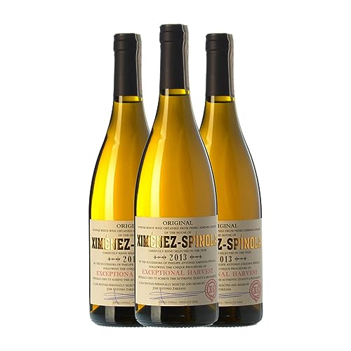 Ximénez-Spínola Exceptional Harvest Pedro Ximénez Manzanilla-Sanlúcar de Barrameda Crianza 75 cl Vino blanco (Caja de 3 Botellas de 75 cl)