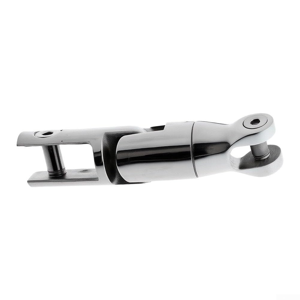 Giratorio de acero inoxidable para ancla, 8-10 mm, articulación giratoria de 360° para cadena de ancla de barco, herraje marino inoxidable para yates y barcos, plata (8-10 mm)