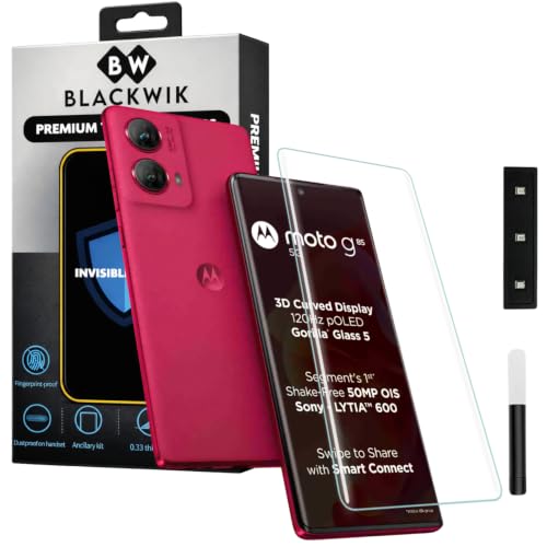 Image of Blackwik UV Curved Tempered Glass for Moto G85 | 1-Pack