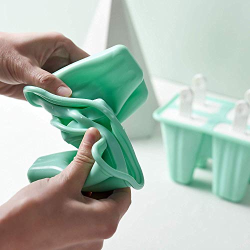 Popsicle Molds 4 Pieces Silicone Ice Pop Molds BPA Free Popsicle Mold Reusable Easy Release Ice Pop Maker