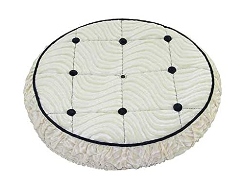 Cubierta Lowrider para rueda de 16 pulgadas, material velour, color blanco miniatura 1