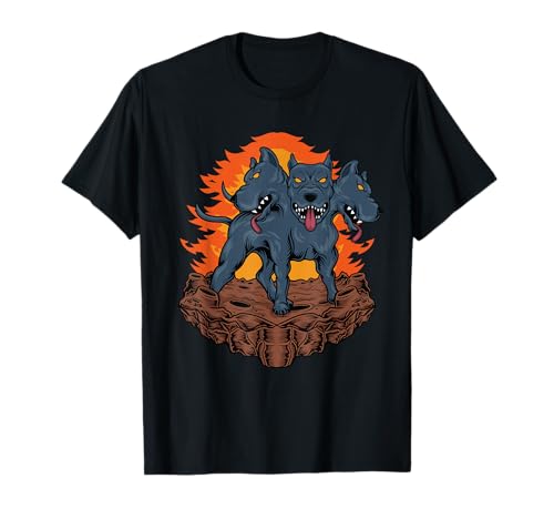 Cerberus Hellhound - Three Headed Dog T-Shirt