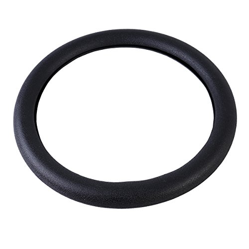 VORCOOL Funda de volante de coche de 32 cm, en silicona, antideslizante (negro)