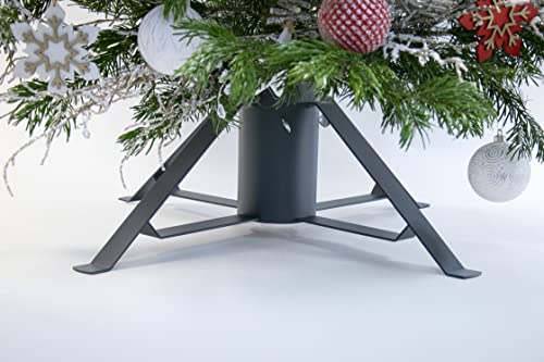 Pata de árbol de Navidad metálica Louis Moulin 7411 gris con acabado premium 4