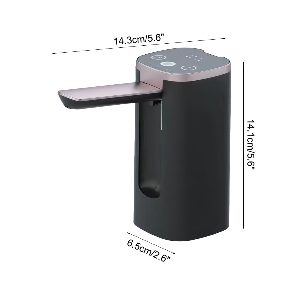 Distributeur Bouteilles d'eau, Pompe à Eau Pliable USB, 3 Vitesses, Robinet Bouteilles avec écran Tactile LED pour la Maison Cuisine Salon Bureau et Camping