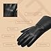 Black Leather Gauntlet Gloves XL - Medieval Renaissance SCA LARP Costume Men - Long Black Gauntlets Premium Sheep Leather 13.5 Inch Arm Cuff Extra (Large XL)