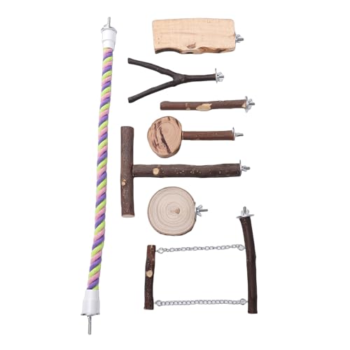 Jouets pour oiseaux de petite taille Aramox ensemble de perchoirs suspendus - 2