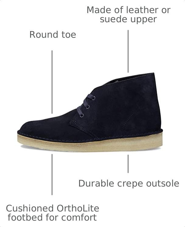 Image of Clarks mens Desert Coal
