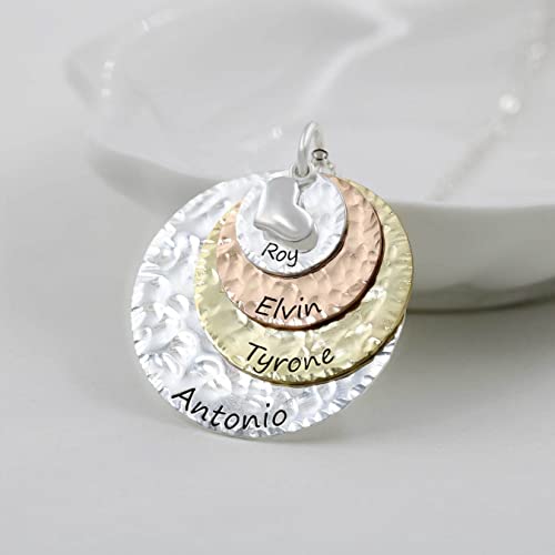 Personalizzato Nana targhetta con 4 nomi