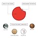 ChromaLabel 2 Inch Round Colored Stickers, Permanent Sticky Dots Color Coding Labels, Ideal Colored Dot Stickers for Arts and Crafts - 500 Sticker Dots per Roll, Red Sticker Labels