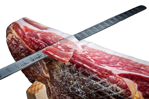 Spanisches Tapas Party Deluxe Set | Mini Serrano Schinken (1kg) mit Ständer & Messer + Chorizo, Lomo & Fuet | Gourmet Geschenkkorb & Feinkost aus Spanien