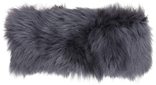 Diadema de lana regalo invierno banda orejas oveja toscana gris damas