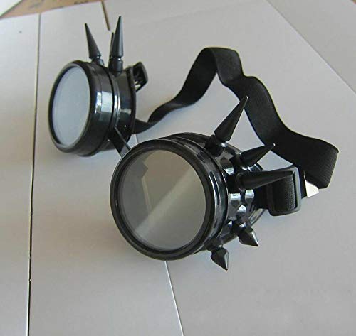Vzer Gafas de soldadura estilo steampunk retro victorniano para cosplay ciber, punk y gótico