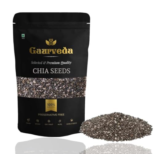 Image of Gaurveda Chia Seeds for eating - For Weight Management (500 Grams, Chia Seeds)