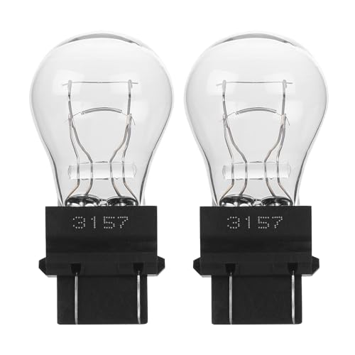 GIVEDOUA 3157 4157 Bulb, 12V Brake/Tail/Turn Signal/DRL Lights, P27/7W 3157NA 3157LL 3047 3057 4057 T25 Replacement for F150 Ranger Edge Focus Altima Silverado Wrangler Grand Cherokee Compass(2 Pack)