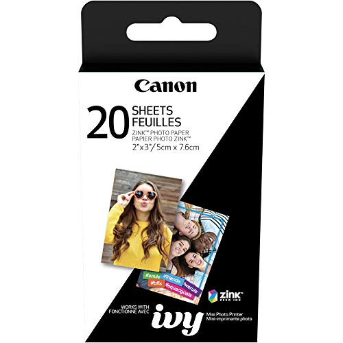 Image of Canon Ivy Mini Photo Printer (Rose Gold) with Ivy Rec Camera (Dragonfruit), Printer Paper, Memory Card Bundle