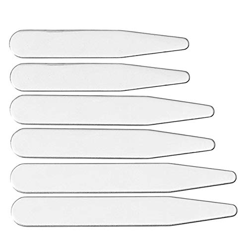 Zysta Personalized Engraving 6pcs Shirts Collar Stays Support 2.2