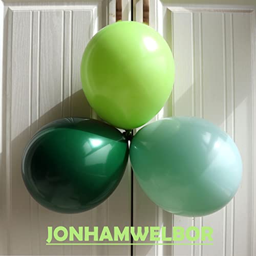 Image of Jonhamwelbor Lime Green Balloons 100pcs 12inch Light Green Neon Fruit Green Latex Party Balloons for Birthday Baby Shower Decorations