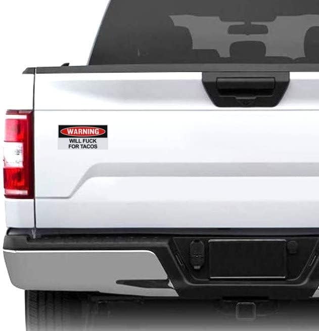Miniatura 2 de Divertido imán de advertencia, follará para tacos, bromas, chistes prácticos, venganza, adhesivo magnético de parachoques de 6 x 3 pulgadas