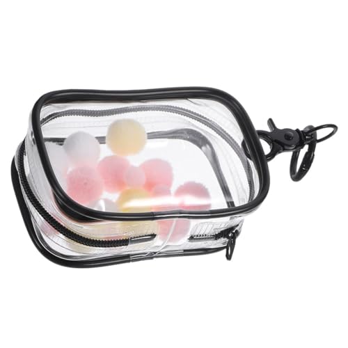 PartyKindom Transparente Puppentasche PVC Tragbar Mit Reißverschluss Kompakt Und Stabil Hängender Figuren Organizer Für Puppenaufbewahrung Und Outdoor Benutzung