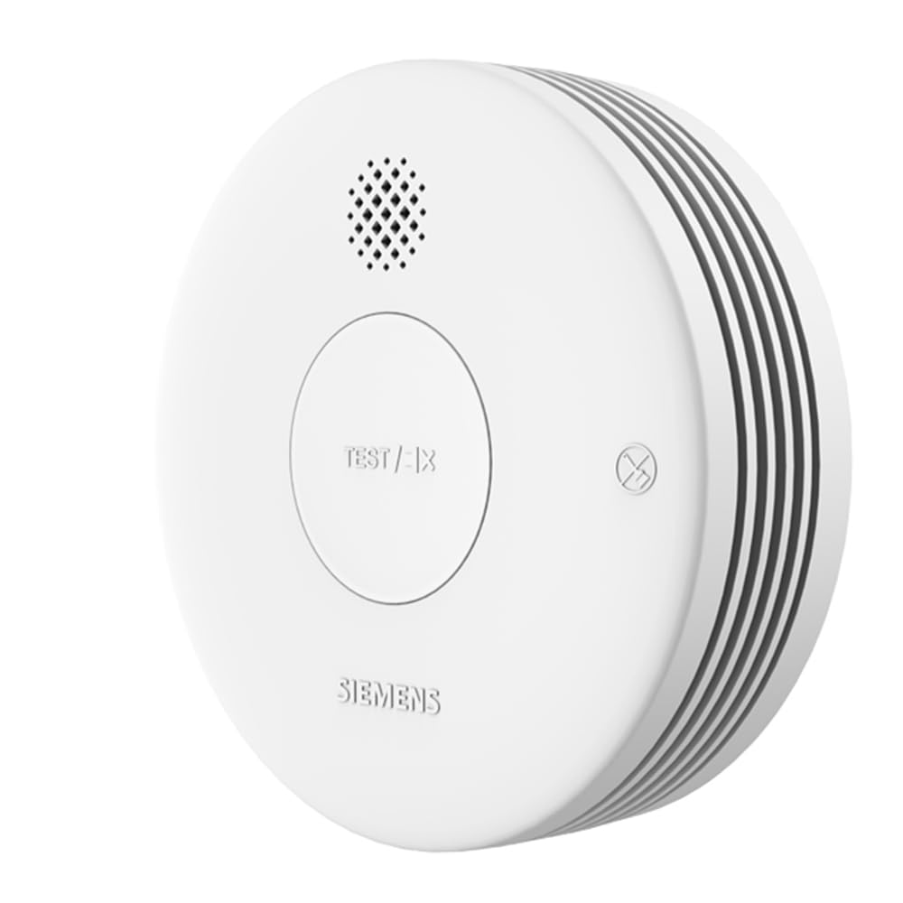 Siemens Delta Reflex 5TC1292-8 Siemens czujnik dymu, urządzenie wolnostojące z baterią 10 lat, biały