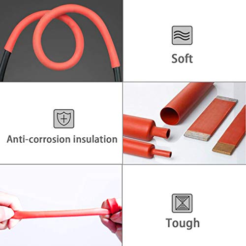 Gaine thermorétractable 3:1 d'une isolation supérieure à double paroi adhésive rouge - 5