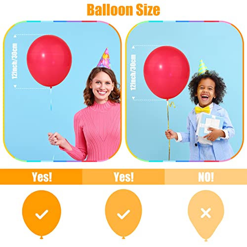 Colorful Balloons 100 Pcs, Assorted Color 12 Inches Rainbow Latex Balloons With Bonus Confetti, 10 Bright Colors Party Balloons For Birthday, Wedding, Baby Shower, Anniversary Arch Garland Decoration #TOP1