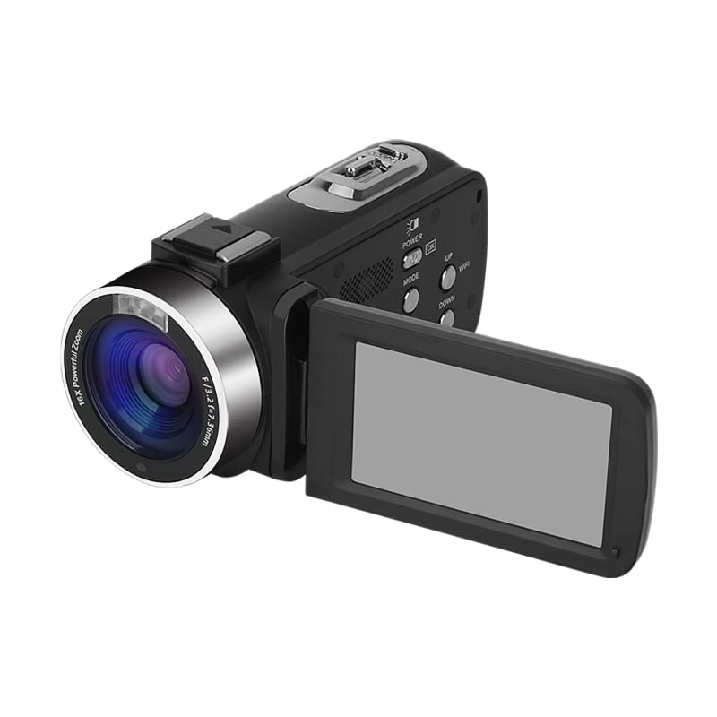 Fotocamera digitale, Fotocamere per la fotografia, Videocamere UHD 4K Vlog Live Streaming Webcam Videocamera digitale esterna Registratore portatile Blogger 18X Portatile per i viaggi e buona durata d