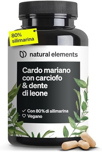 Cardo Mariano, Carciofo e Tarassaco (Dente di Leone), 120 Capsule, Integratore con Silimarina, Disintossicazione del fegato, Depurazione, Digestione, Qualità superiore, senza Additivi Generico - integratore