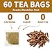 Lynginya Dandelion Root Tea, 60 Tea Bags - Premium Roasted Dandelion Root - Natural Herbal Tea - Rich Flavor of Dandelion Root - No Sugar & No Caffeine