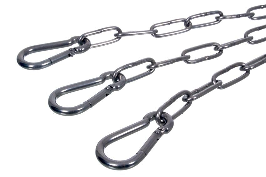 Grillkette Edelstahl 304 - 70cm Mit 4 Karabinerhaken Für Schwenkgrill