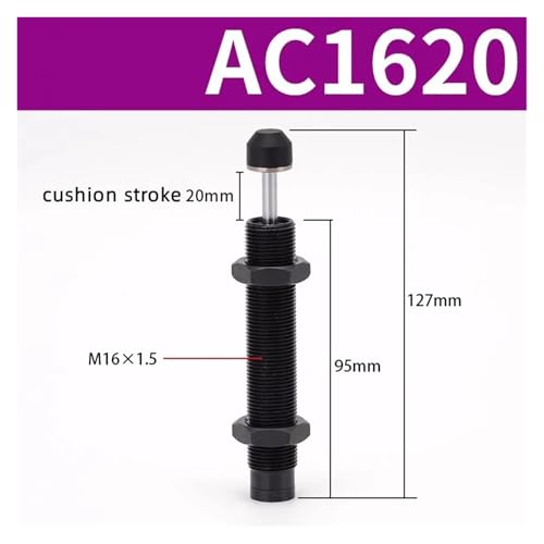 Amortiguador hidráulico AC1620 evita impactos en maquinaria automática 2