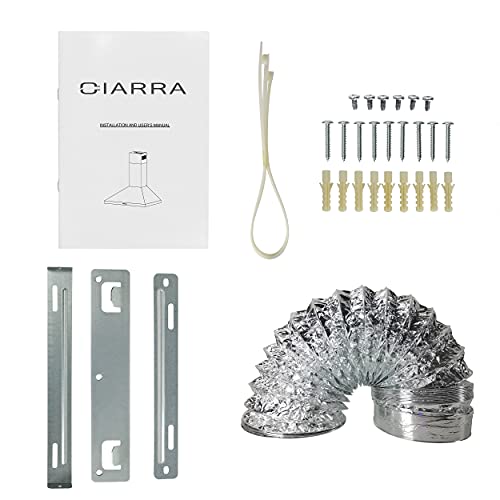 Ciarra CAB75206P Black Range Hood 30 Inch 450 Cfm Wall Mount Range Hood thumb #8