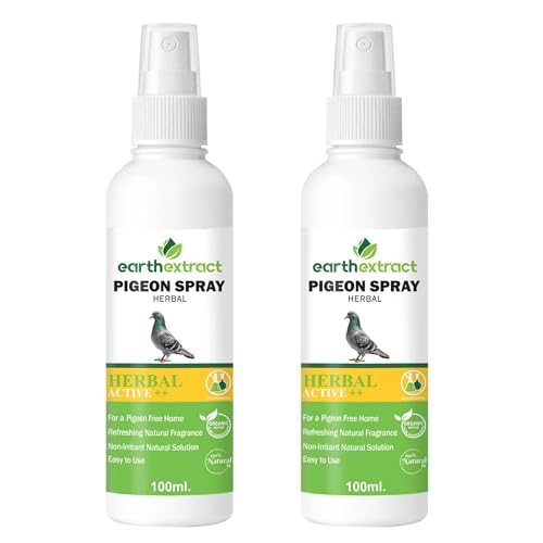 Image of Earth extract 100% HerbalPigeon Repellent Spray For Home & Office | Natural, Irritant-Free, Chemical-Free| Bird Repellent Spray| Safe For Birds | Baby, Plant & Pet Safe | Pack of 2|100ml Each