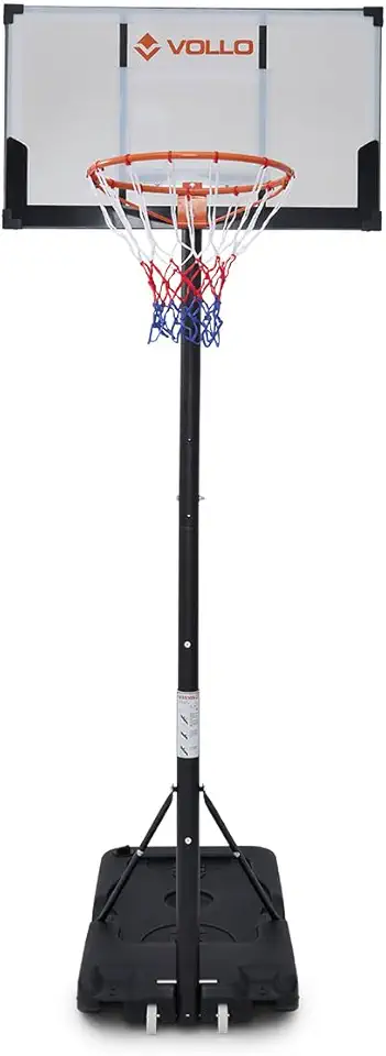 Tabela de Basquete Portátil Ajustável 3,05m Aro 45cm Vollo