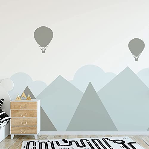 Children's Wall Stickers, Baby Room Decoration, Children's Wall Stickers, Scandinavian Mountains Helsinki, Giant Wall Sticker