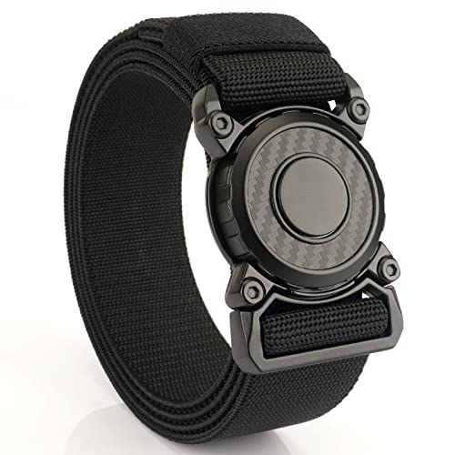 TONIJAWES 3,8cm Schwarz Taktischer Gürtel, Multifunktional Outdoor Zug Bund Männliches Nylon Taktischer Belt Men Werkzeuggurt Cover