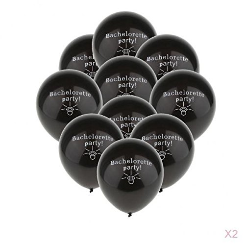 LOVIVER Paquete De 20 Piezas Bachelorette Party Globos De Látex Bachlor Party Accessory 10 Pulgadas