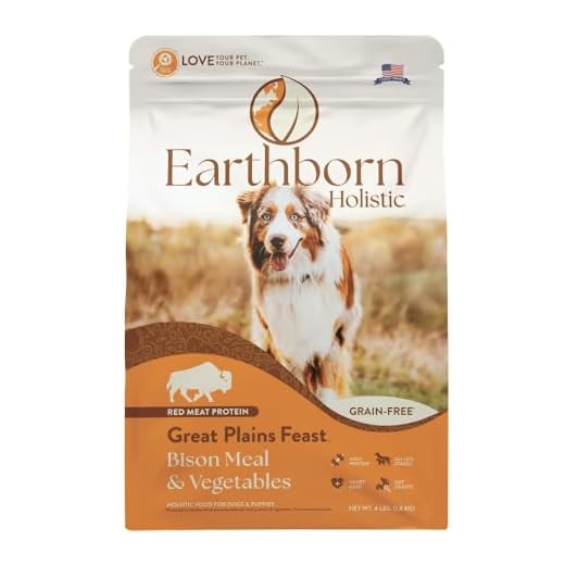 Earthborn Holistic Great Plains Feast Grain-Free Natural Dry Dog Food, 4 lb