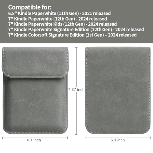 Walnew Sleeve Case For 7 Inch Kindle Paperwhite And Kindle Colorsoft Signature Edition thumb #1