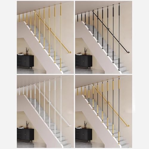 Balaustres de metal ajustables para lofts modernos y escaleras 8