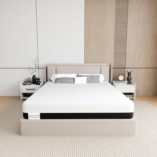 Memory Matratzen 160x200 Bettmatratze 26cm Hoch- Härtegrad H3, Gel Memory Foam Matratze, Kaltschaum Doppelmatratze, 7-Zonen Körperdruckentlastung, geeignet für Doppelbetten(160x200x26 cm)
