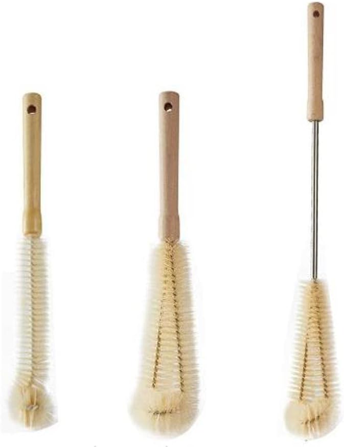 Darryy Glass Bottle Cleaning Brush, Pack of 3 Glass Bottles Cleaning