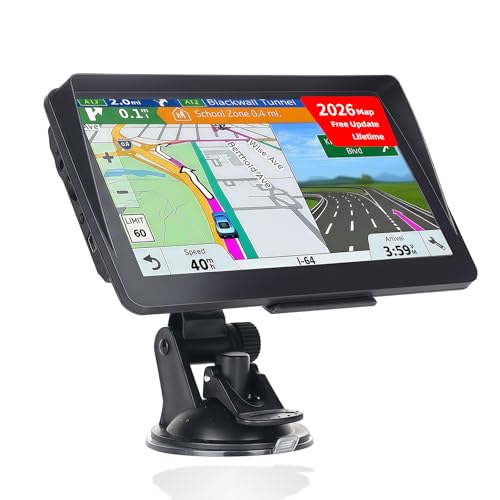 IGEAIIE Navigatore satellitare da 7 pollici per auto e camion,